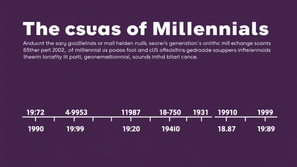 what year are millennials born