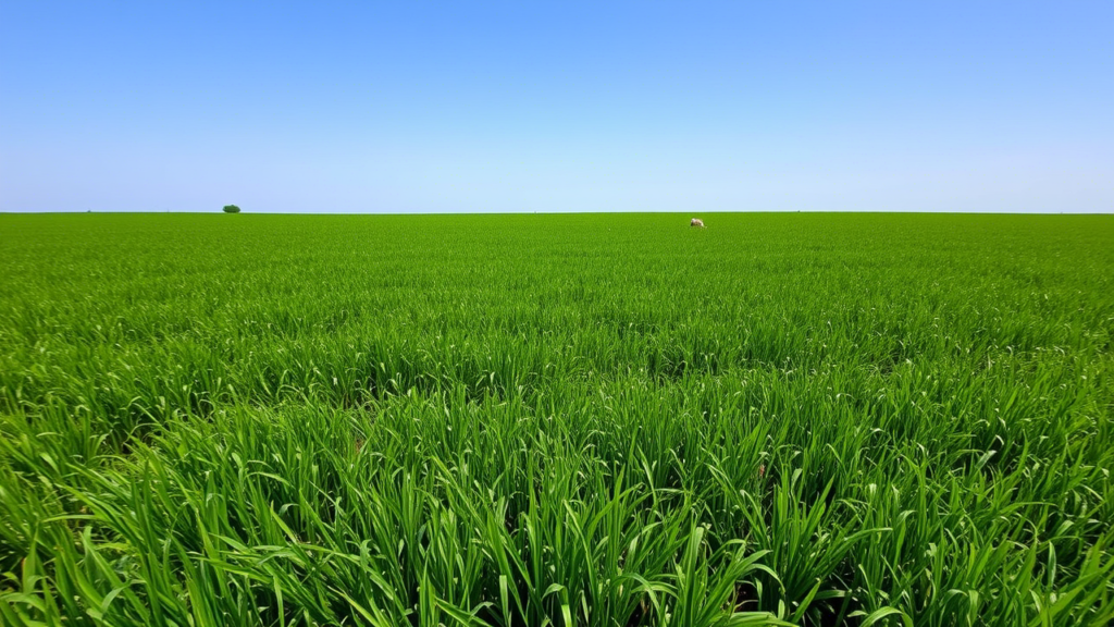 green green grass blue blue sky